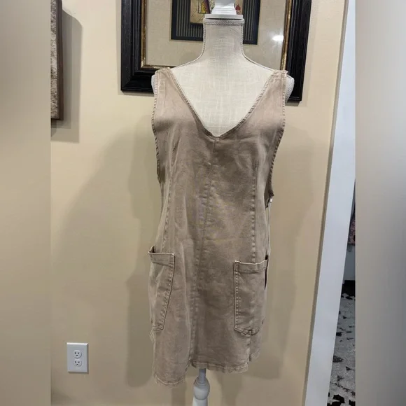 Zenana Overall Dress - Picture 3 of 4